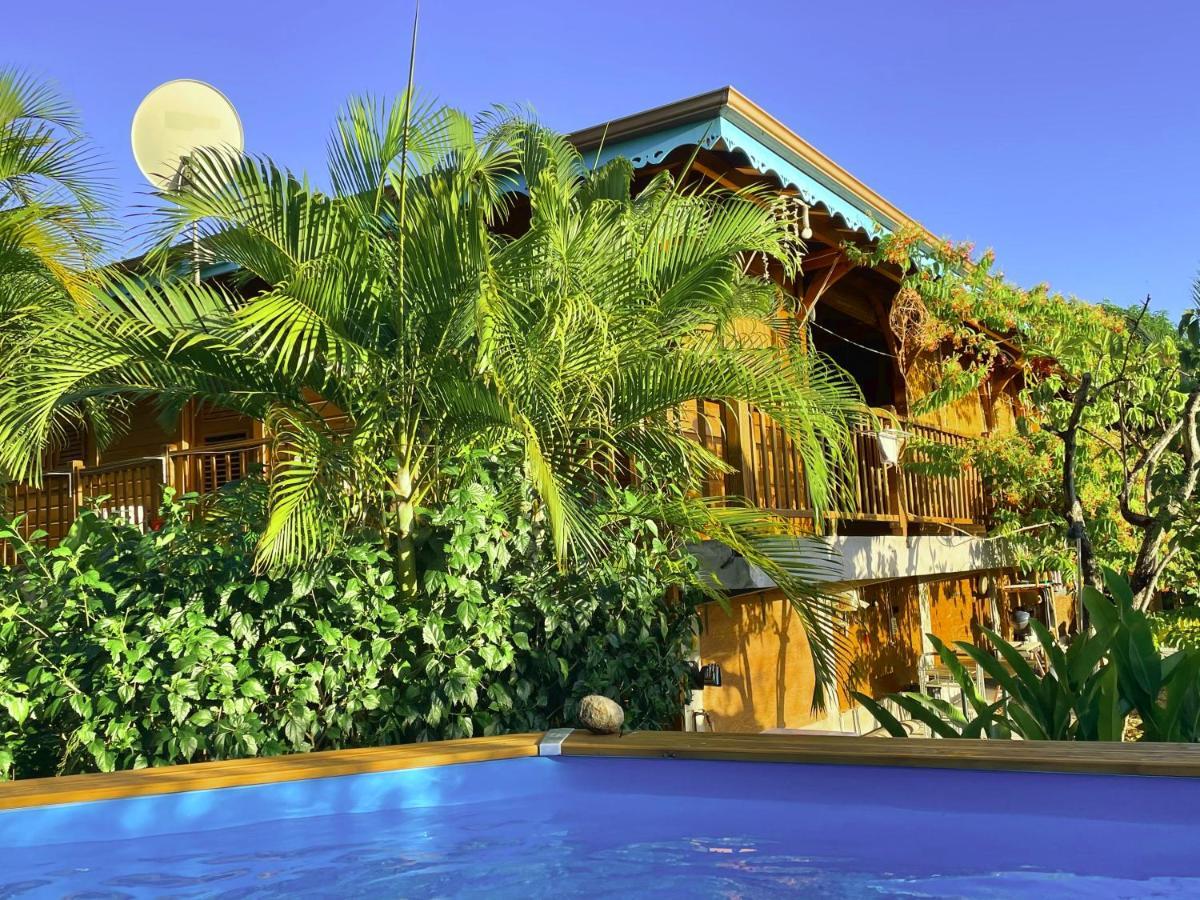Villa Nature Caraibe Lodge, Vue Mer, Piscine Privee 데샤이에스 외부 사진