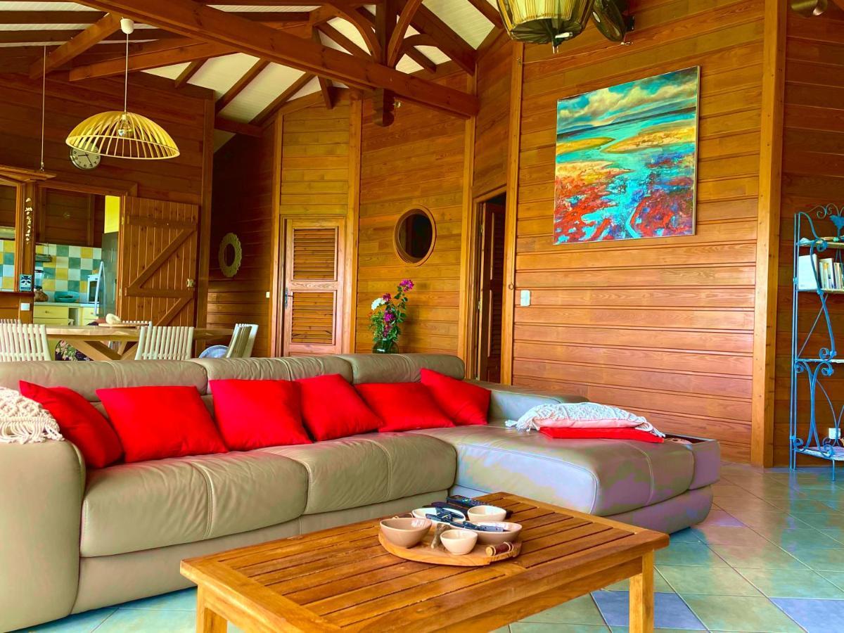 Villa Nature Caraibe Lodge, Vue Mer, Piscine Privee 데샤이에스 외부 사진